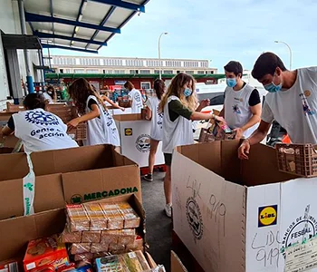 Rotaract Mallorca en el banco de alimentos